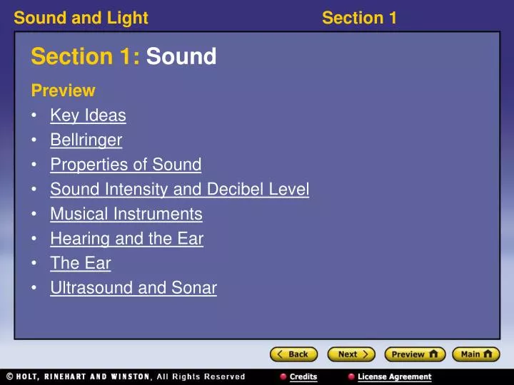 section 1 sound