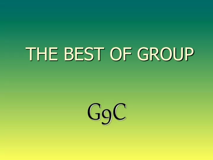 the best of group