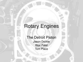 Rotary Engines