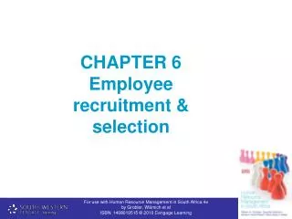 CHAPTER 6 Employee recruitment &amp; selection