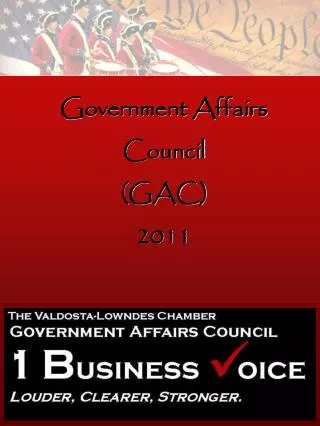 Government Affairs Council (GAC) 2011
