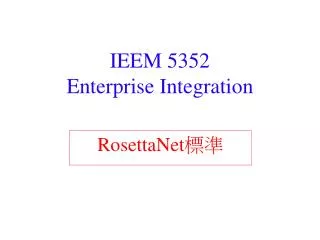 ieem 5352 enterprise integration