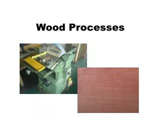 Wood Processes