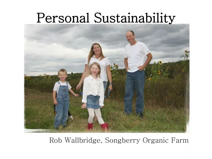 personal sustainability