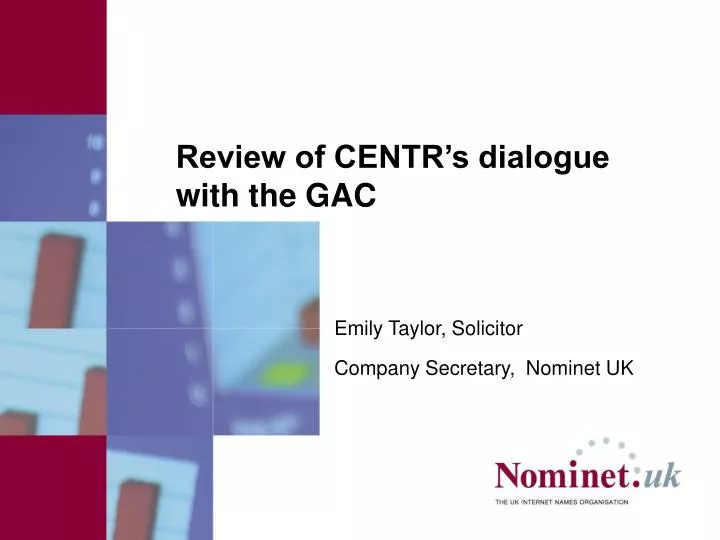 review of centr s dialogue with the gac