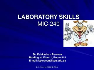 LABORATORY SKILLS MIC-240