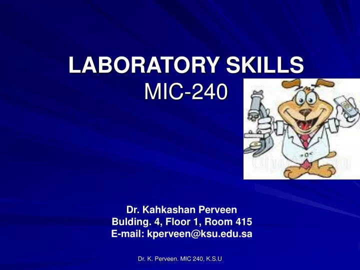 laboratory skills mic 240