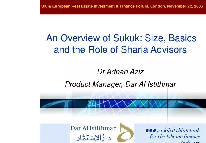 an overview of sukuk size basics and the role of sharia advisors