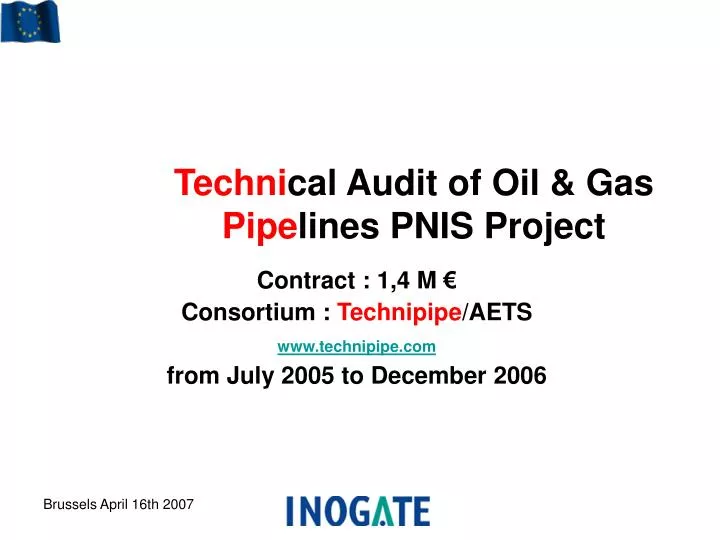 techni cal audit of oil gas pipe lines pnis project