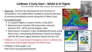 CalWater 2 Early Start – NOAA G-IV Flights