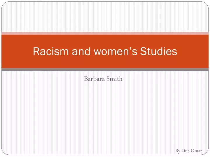racism and women s studies