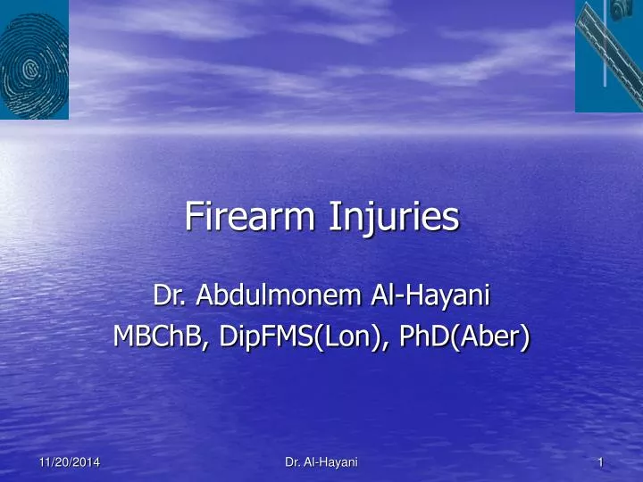 firearm injuries