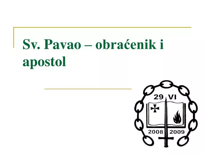 sv pavao obra enik i apostol