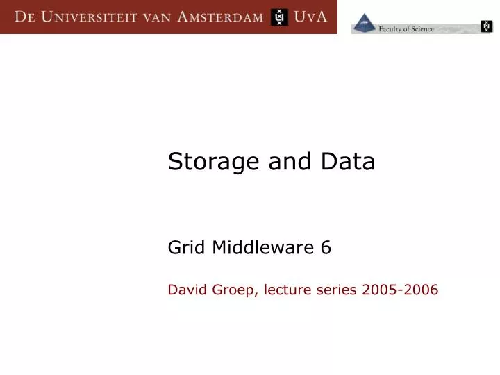 storage and data