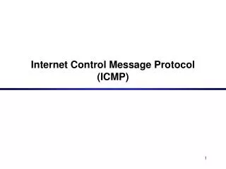 internet control message protocol icmp