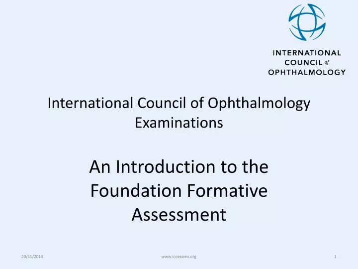 international council of ophthalmology examinations