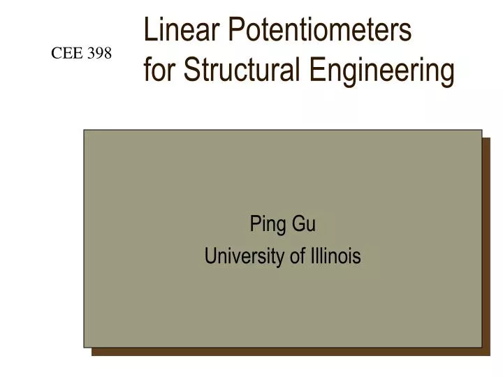 linear potentiometers for structural engineering