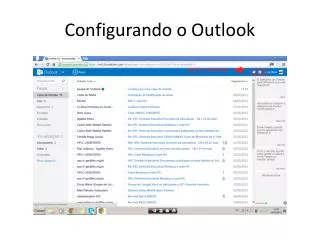 Configurando o Outlook