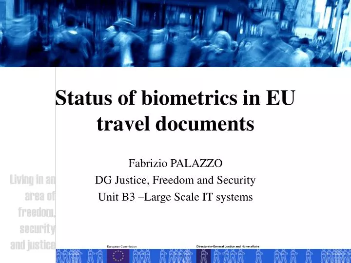 status of biometrics in eu travel documents