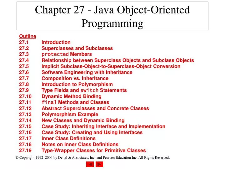 chapter 27 java object oriented programming