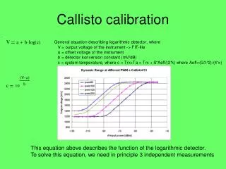 Callisto calibration