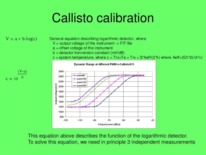 callisto calibration