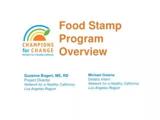 Food Stamp Program Overview