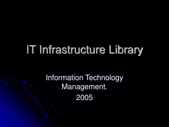 it infrastructure library