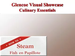 Glencoe Visual Showcase Culinary Essentials