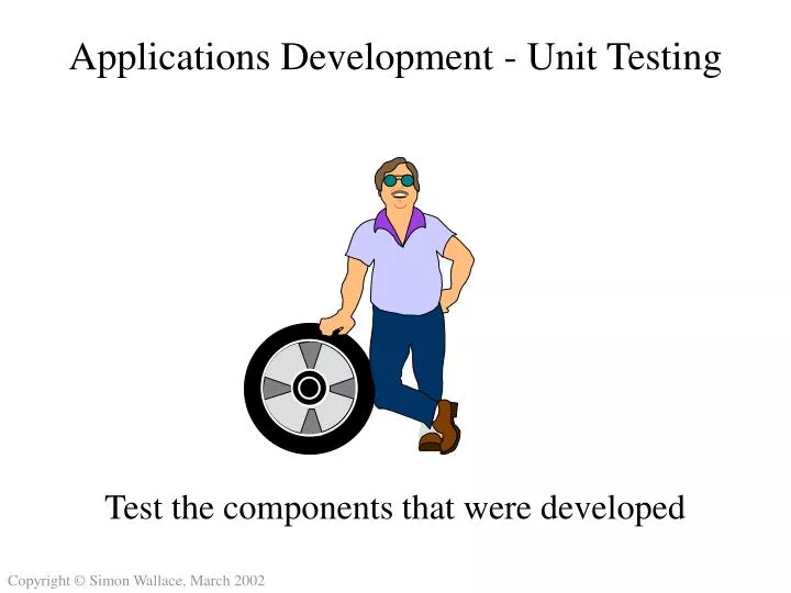 applications development unit testing