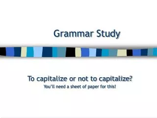 Grammar Study