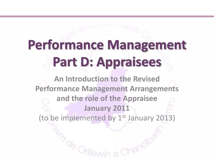 performance management part d appraisees