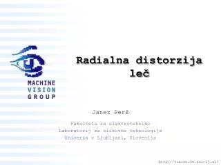 Radialna distorzija leč