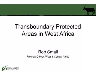 Transboundary Protected Areas in West Africa