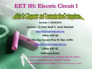 EET 101: Electric Circuit 1