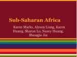 Sub-Saharan Africa - slide 1