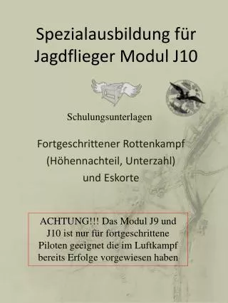 spezialausbildung f r jagdflieger modul j10