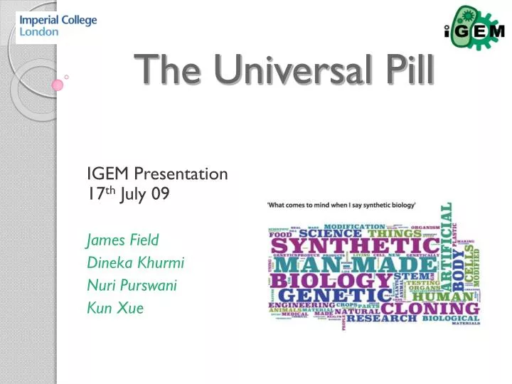 the universal pill