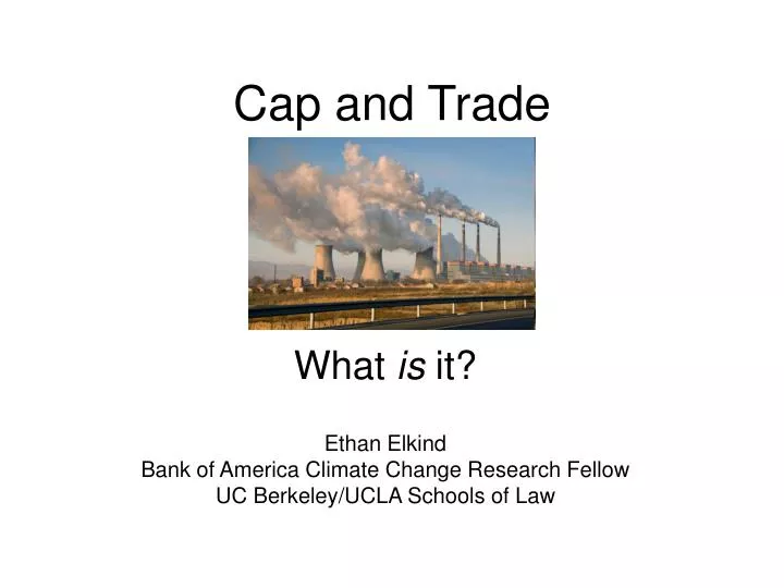 cap and trade
