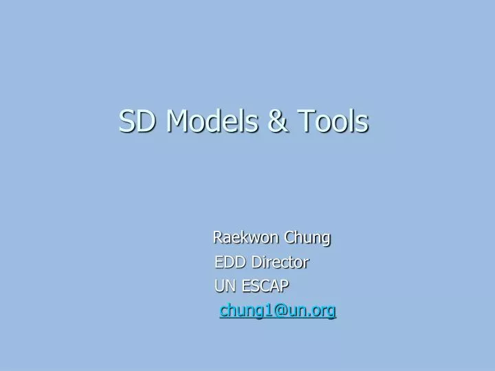 sd models tools