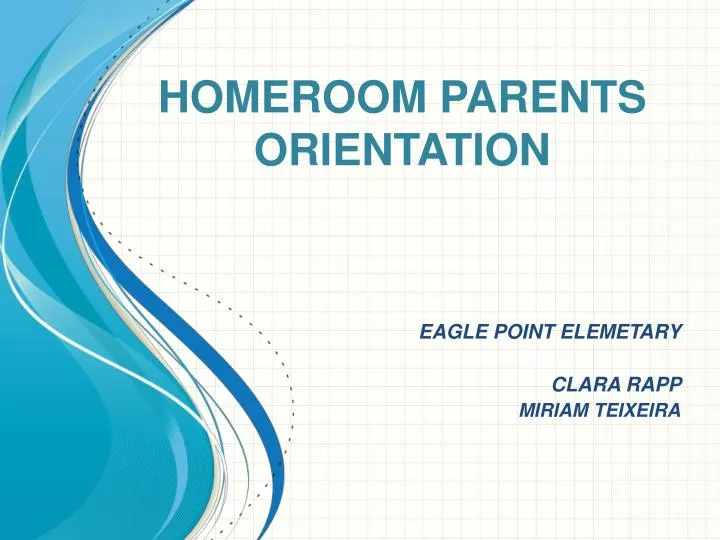 homeroom parents orientation