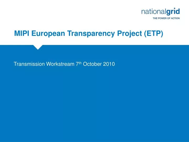 mipi european transparency project etp