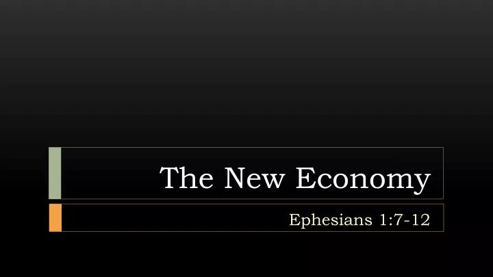 the new economy