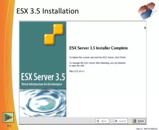 ESX 3.5 Installation