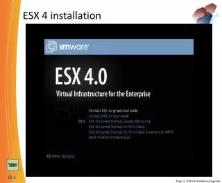 ESX 4 installation