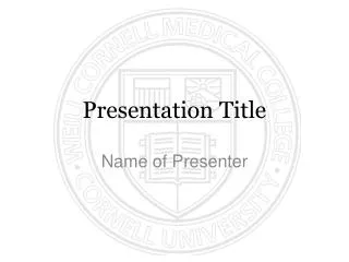 presentation title