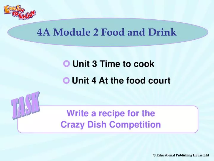 4a module 2 food and drink