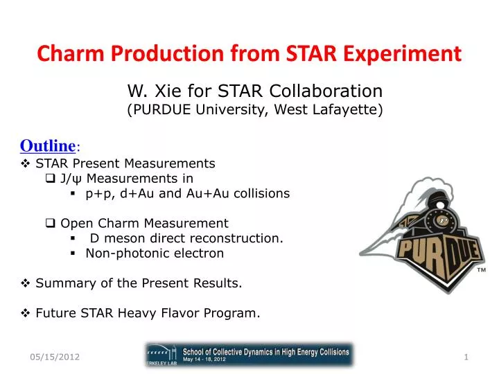 charm production from star experiment