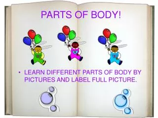 PARTS OF BODY!