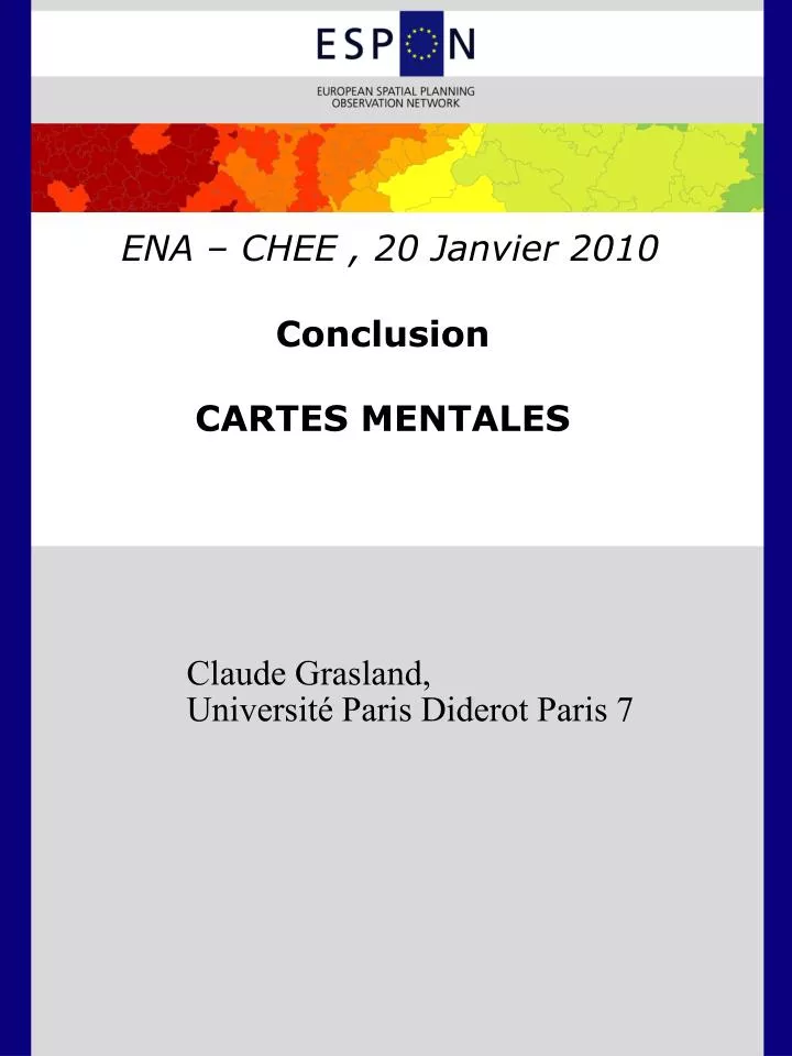 ena chee 20 janvier 2010 conclusion cartes mentales